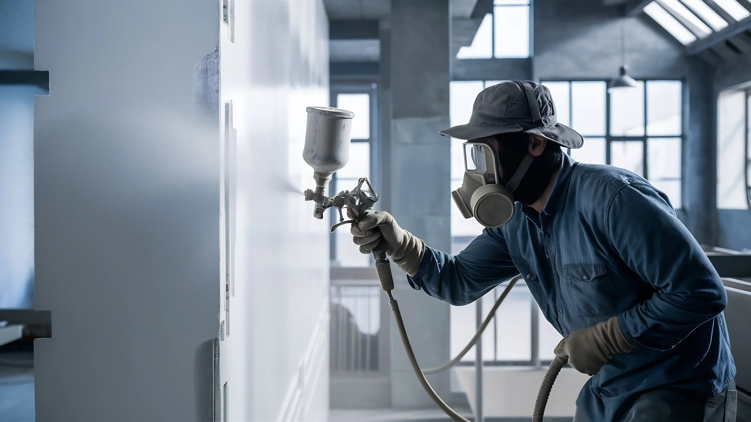 peinture industrielle panneaux sandwich - peinture salle blanche - peinture salle grise - peinture chambre froide